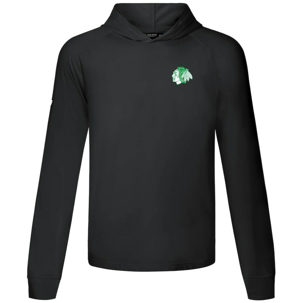 Chicago Blackhawks Levelwear St. Patrick's Day Dimension Hoodie - Black - NHL