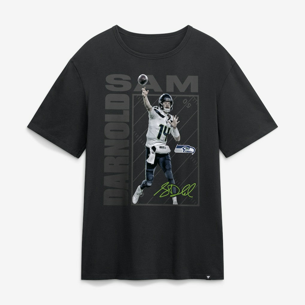 Sam Darnold Seattle Seahawks Tonal T-Shirt Black | NFL