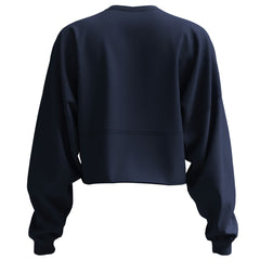Seattle Seahawks Spirit Jersey Women's Super Bowl LX Champions Cropped Long Sleeve T-Shirt College Navy | NFL