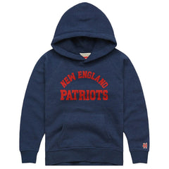 New England Patriots Homage Youth Classic Tri-Blend Hoodie Navy | NFL