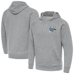 Seattle Seahawks Antigua Super Bowl LX Champions Victory Hoodie Heather Gray | NFL