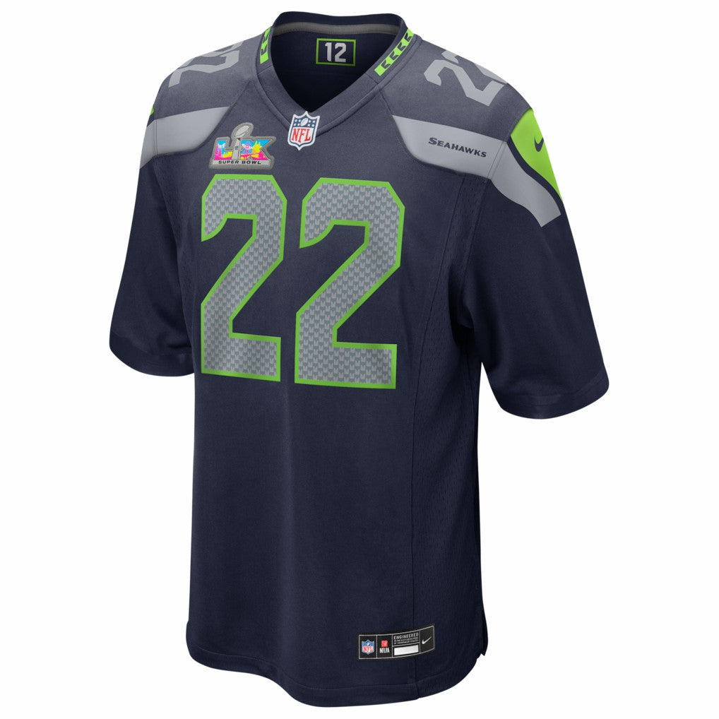 Rashid Shaheed Seattle Seahawks Super Bowl LX Patch Game Jersey College Navy | Nike for Sale