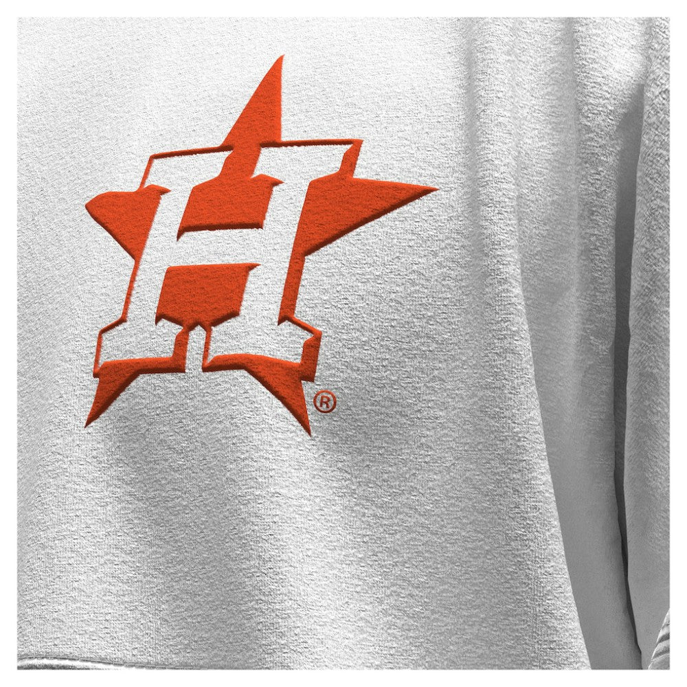 Houston Astros Fanatics Women's Baseball Stitch Spirit Jersey Long Sleeve T-Shirt - MLB