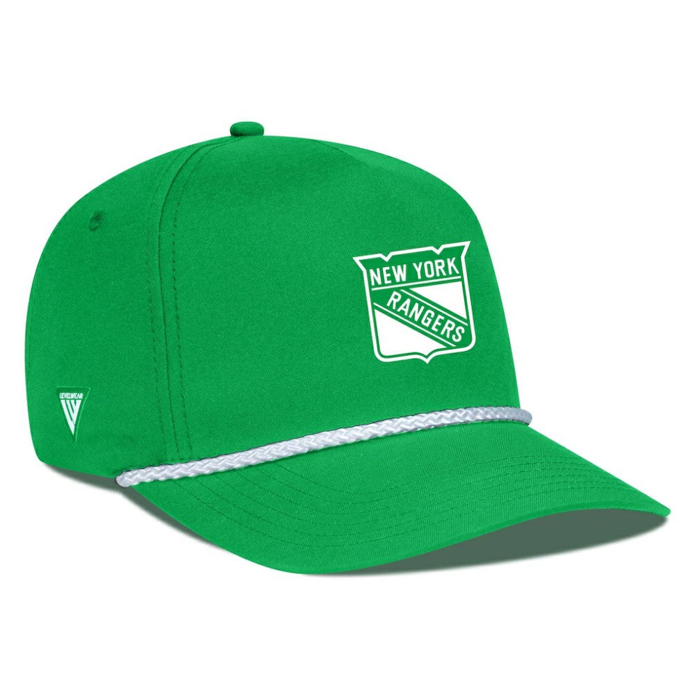 New York Rangers Levelwear St. Patrick's Day Gambit Rope Adjustable Hat - Kelly Green - NHL