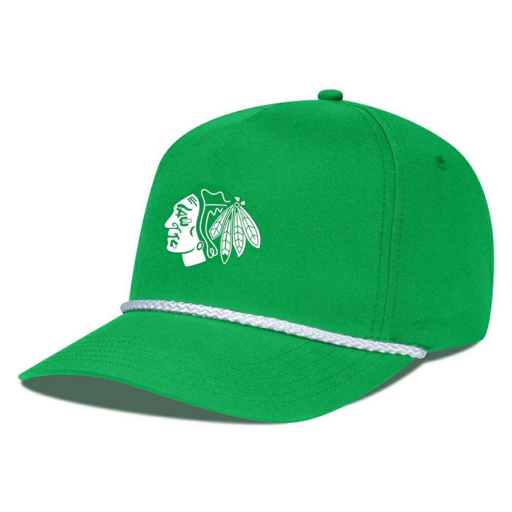 Chicago Blackhawks Levelwear St. Patrick's Day Gambit Rope Adjustable Hat - Kelly Green - NHL