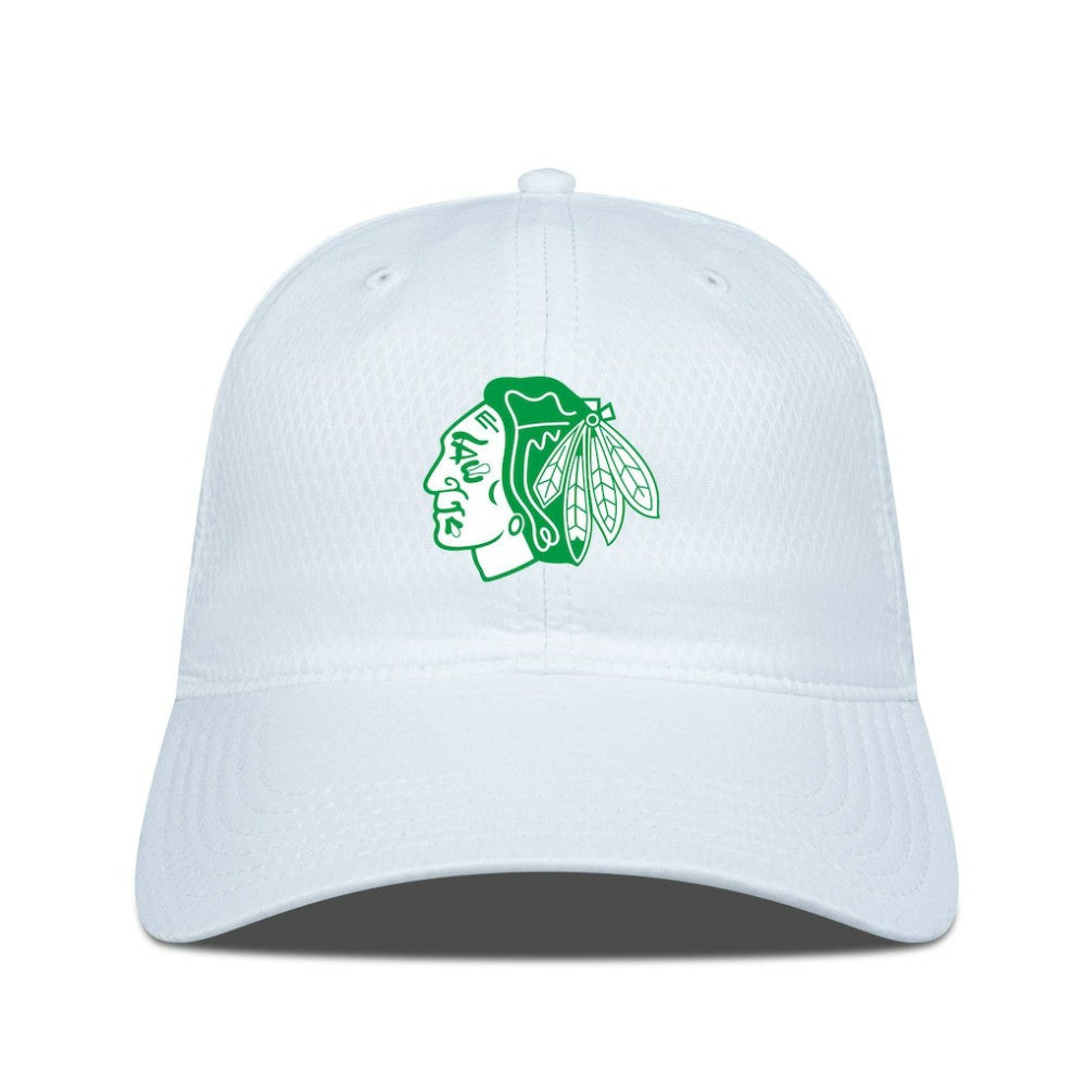 Chicago Blackhawks Levelwear Matrix Patch Adjustable Hat - White - NHL