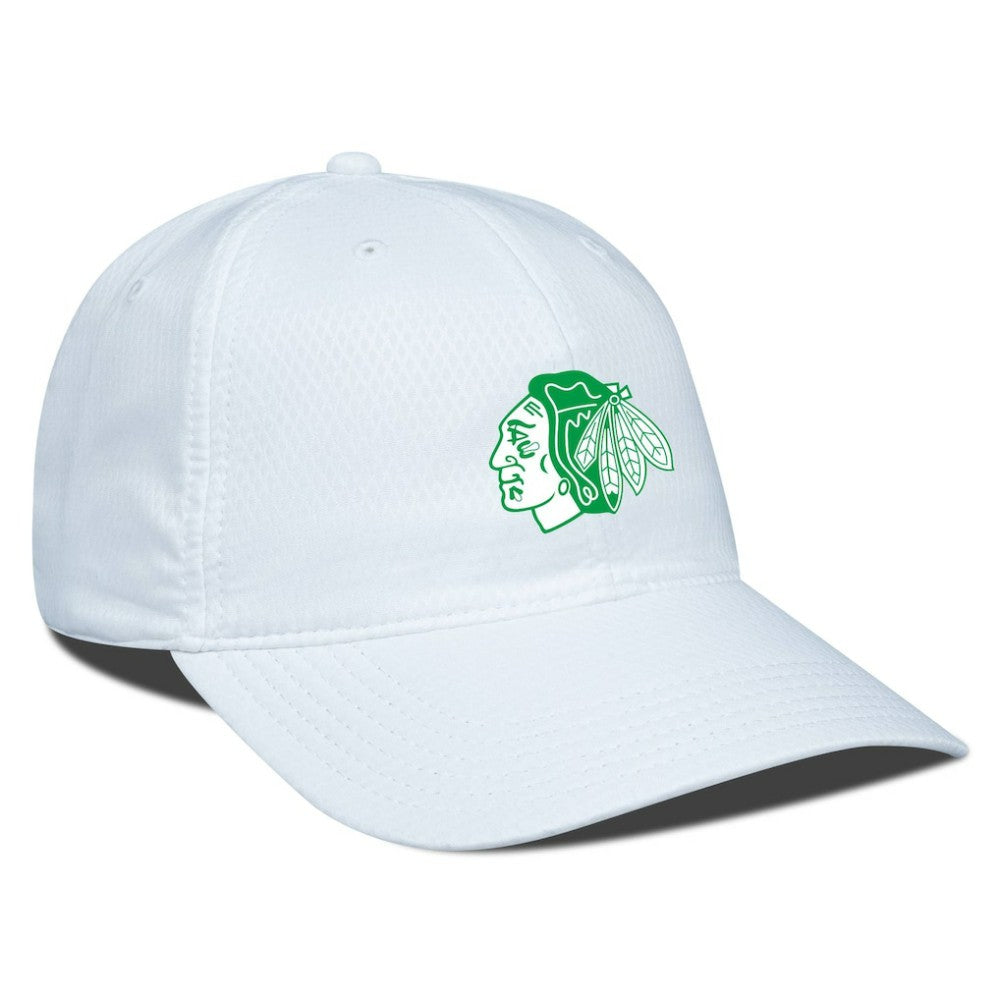 Chicago Blackhawks Levelwear Matrix Patch Adjustable Hat - White - NHL