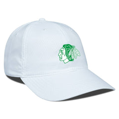 Chicago Blackhawks Levelwear Matrix Patch Adjustable Hat - White - NHL