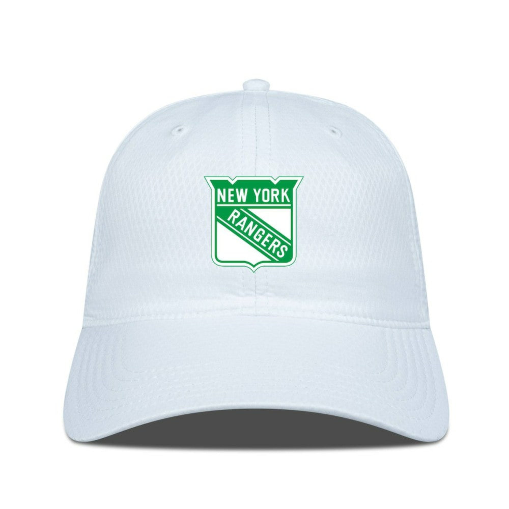 New York Rangers Levelwear Matrix Patch Adjustable Hat - White - NHL