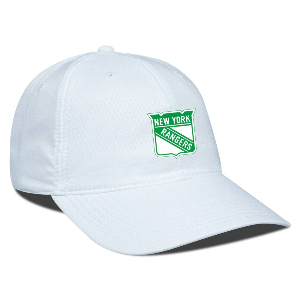 New York Rangers Levelwear Matrix Patch Adjustable Hat - White - NHL