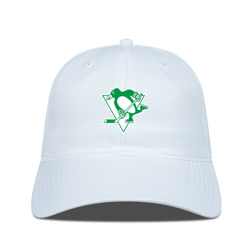 Pittsburgh Penguins Levelwear Matrix Patch Adjustable Hat - White - NHL