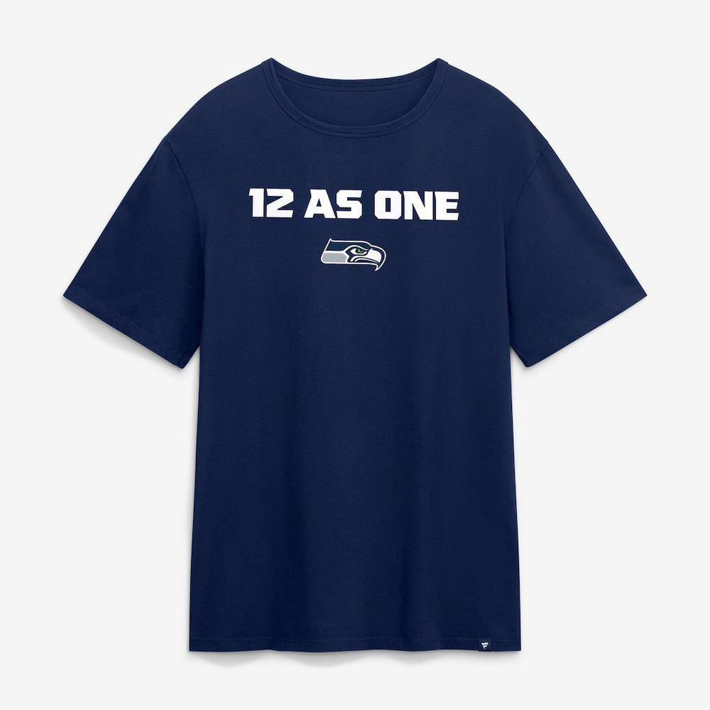 Seattle Seahawks Super Bowl LX 12 as One T-Shirt College Navy | NFL