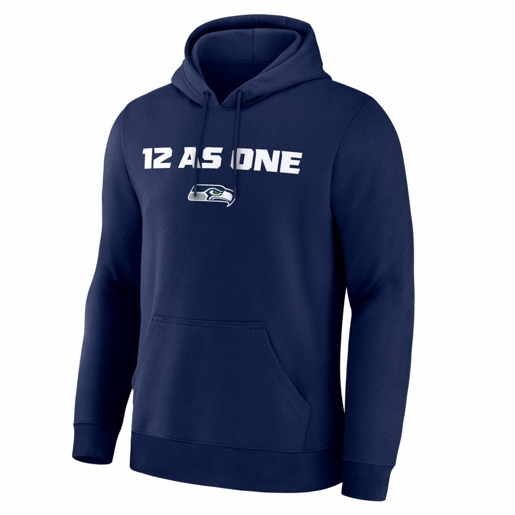 Seattle Seahawks Super Bowl LX 12 as One Hoodie College Navy | NFL