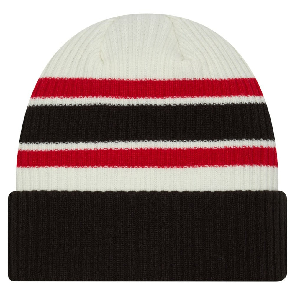 Buffalo Sabres New Era Vintage Cuffed Knit Hat - Cream/Black - NHL