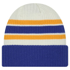 Buffalo Sabres New Era Vintage Cuffed Knit Hat - Cream/Royal - NHL