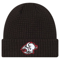 Buffalo Sabres New Era Waffle Cuffed Knit Hat - Black - NHL