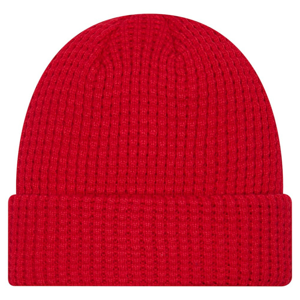 Detroit Red Wings New Era Waffle Cuffed Knit Hat - Red - NHL