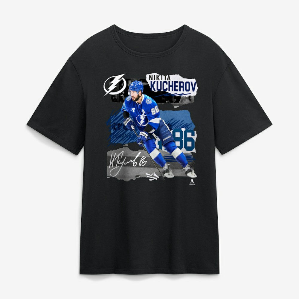 Nikita Kucherov Tampa Bay Lightning Fresh Ice T-Shirt - Black - NHL