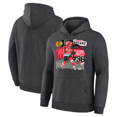 Connor Bedard Chicago Blackhawks Fresh Ice Hoodie - Charcoal - NHL