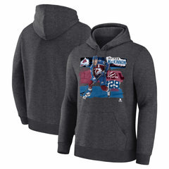 Nathan MacKinnon Colorado Avalanche Fresh Ice Hoodie - Charcoal - NHL