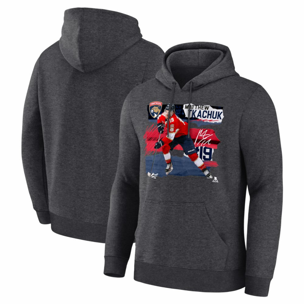 Matthew Tkachuk Florida Panthers Fresh Ice Hoodie - Charcoal - NHL