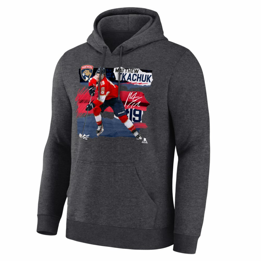 Matthew Tkachuk Florida Panthers Fresh Ice Hoodie - Charcoal - NHL