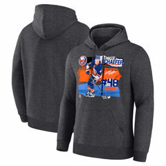 Matthew Schaefer New York Islanders Fresh Ice Hoodie - Charcoal - NHL