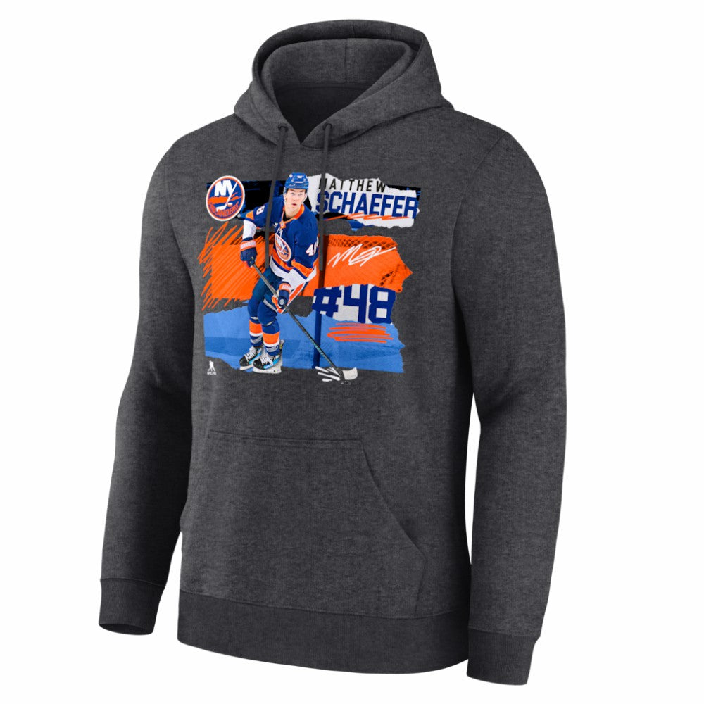 Matthew Schaefer New York Islanders Fresh Ice Hoodie - Charcoal - NHL