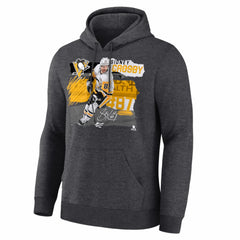 Sidney Crosby Pittsburgh Penguins Fresh Ice Hoodie - Charcoal - NHL