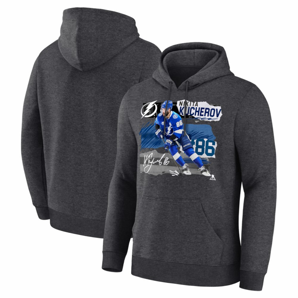 Nikita Kucherov Tampa Bay Lightning Fresh Ice Hoodie - Charcoal - NHL