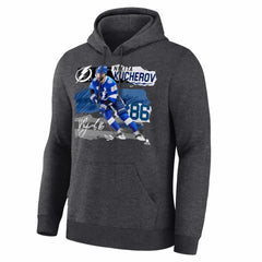 Nikita Kucherov Tampa Bay Lightning Fresh Ice Hoodie - Charcoal - NHL