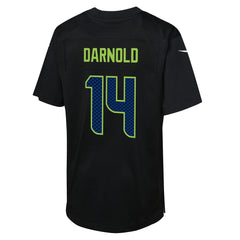 Sam Darnold Seattle Seahawks Youth Super Bowl LX Carbon Fashion Game Jersey Black | Nike for Sale