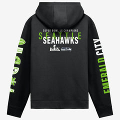 Seattle Seahawks Super Bowl LX Champions Four Piece Hoodie Black | Fanatics