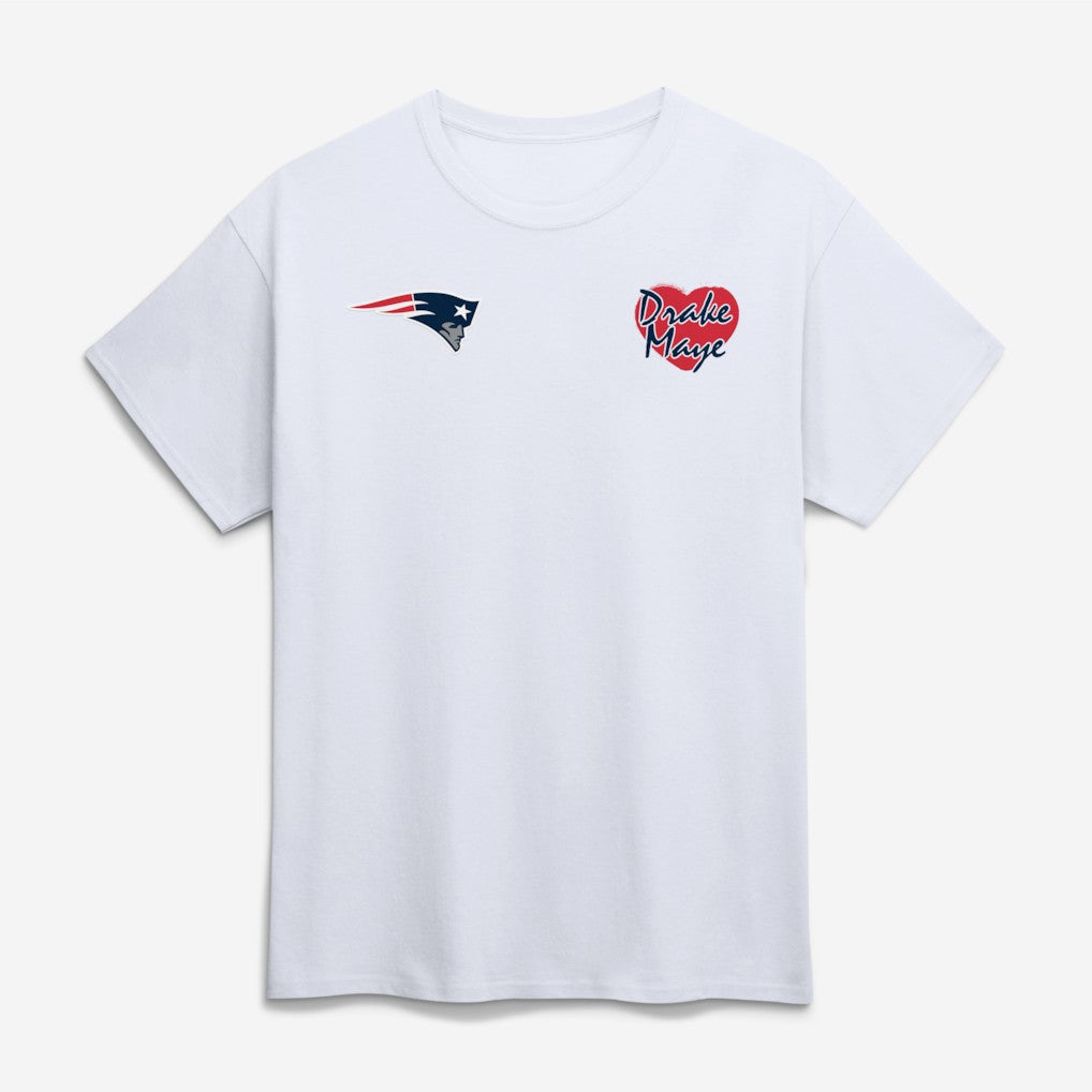 New England Patriots I Love Drake Maye T-Shirt White | NFL