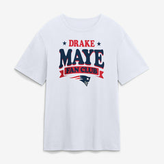 New England Patriots Drake Maye Fan Club T-Shirt White | NFL
