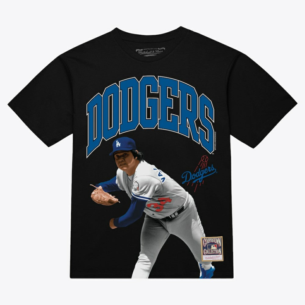 Fernando Valenzuela Los Angeles Dodgers Mitchell & Ness Photo Arch Player Graphic T-Shirt - MLB