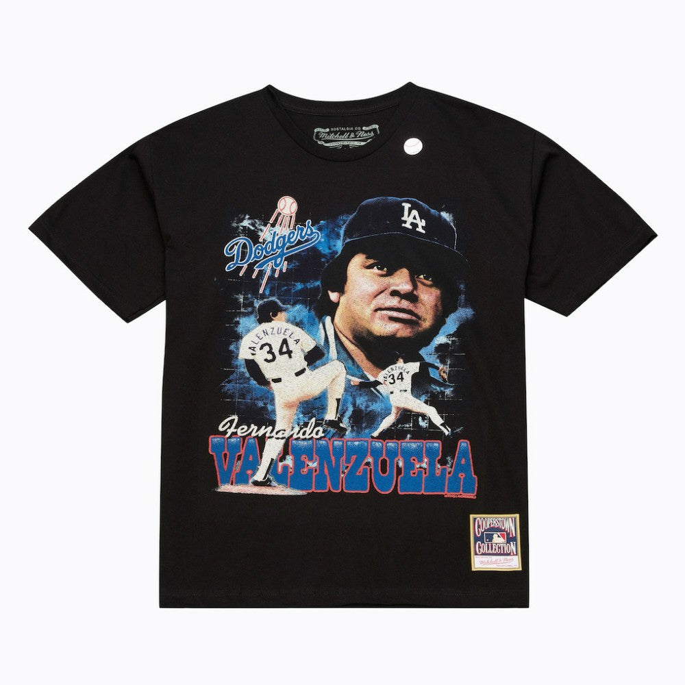 Fernando Valenzuela Los Angeles Dodgers Mitchell & Ness Legendary Collage Player T-Shirt - MLB