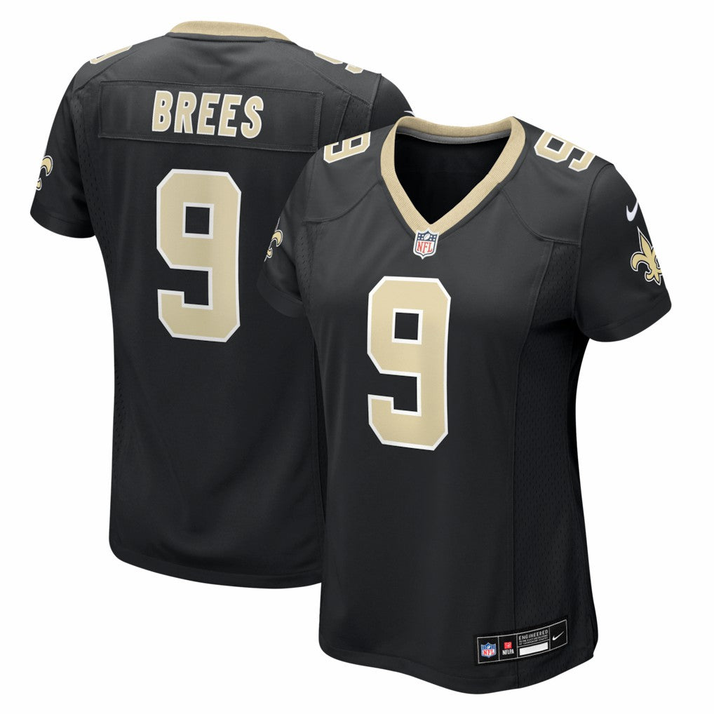 Drew Brees New Orleans Saints Women's Team Game Jersey Black | Nike for Sale