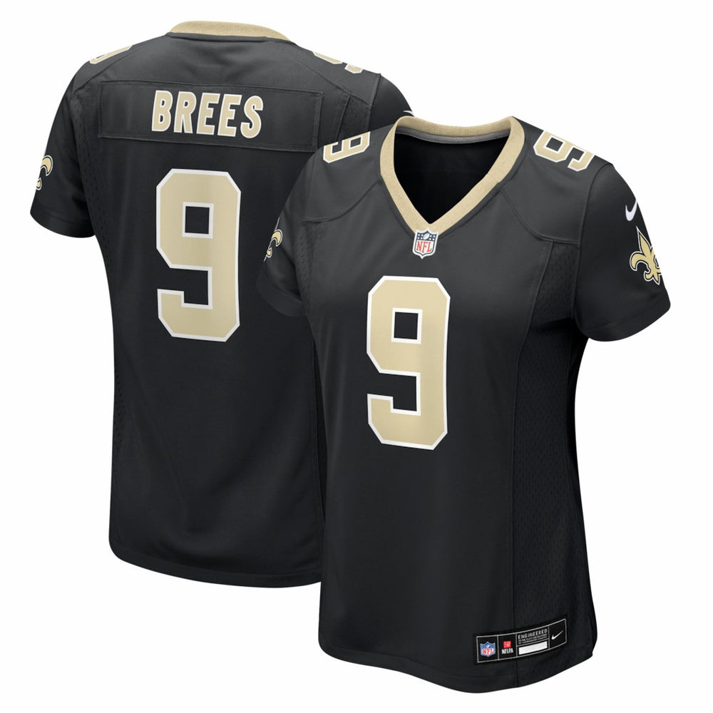 Drew Brees New Orleans Saints Women's Team Game Jersey Black | Nike for Sale