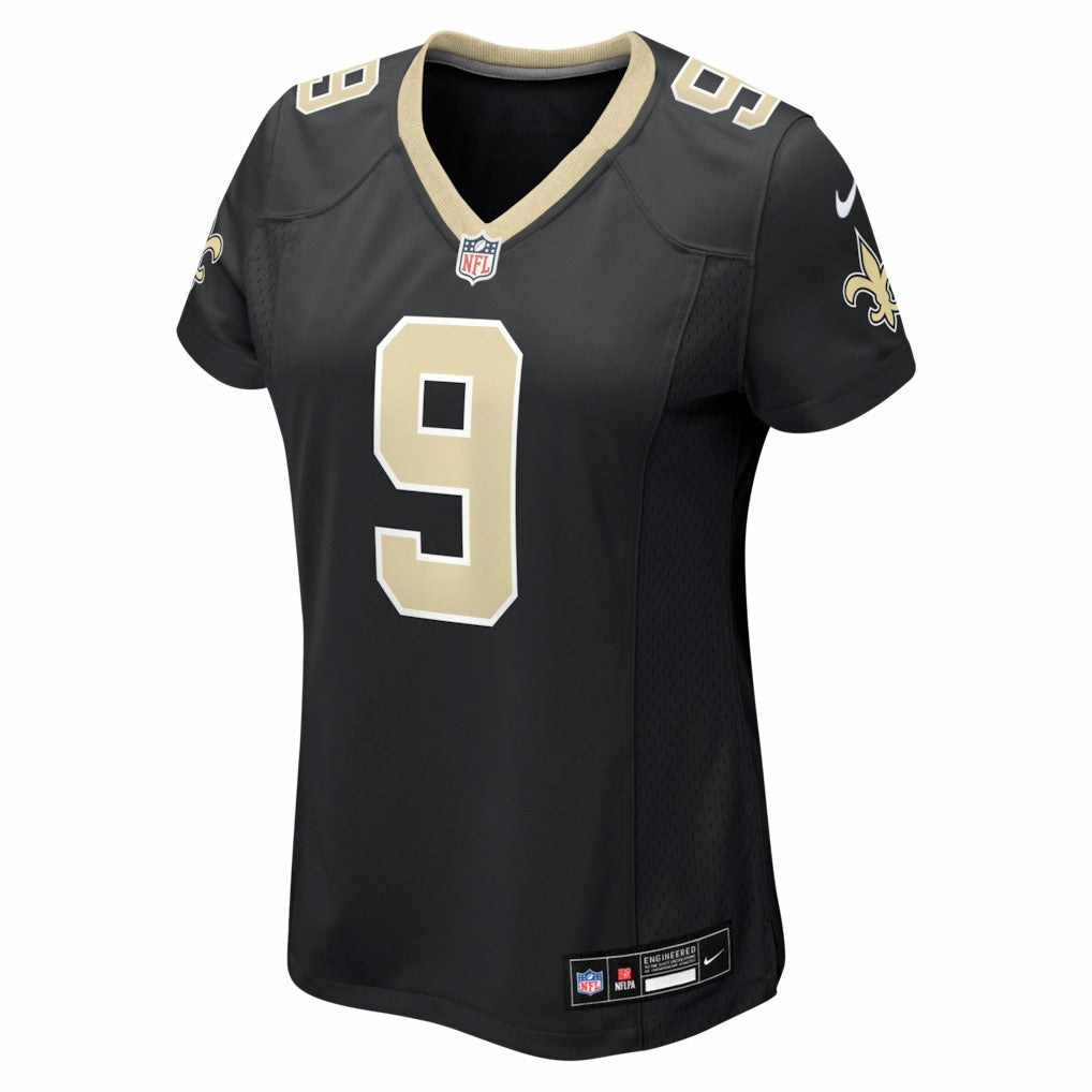 Drew Brees New Orleans Saints Women's Team Game Jersey Black | Nike for Sale