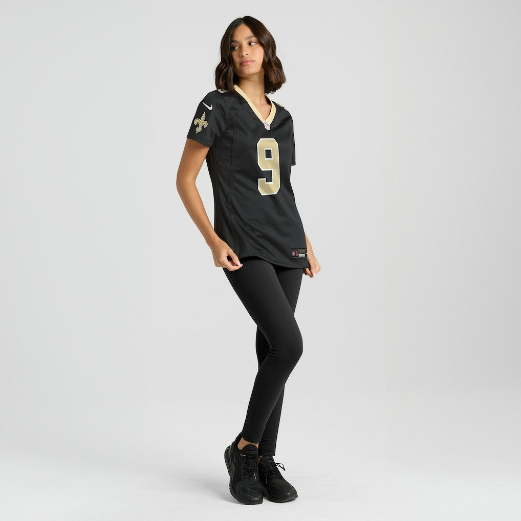 Drew Brees New Orleans Saints Women's Team Game Jersey Black | Nike for Sale