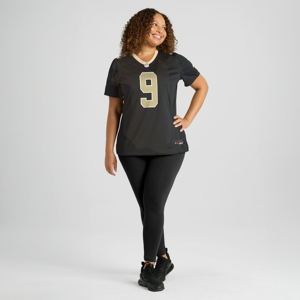 Drew Brees New Orleans Saints Women's Team Game Jersey Black | Nike for Sale