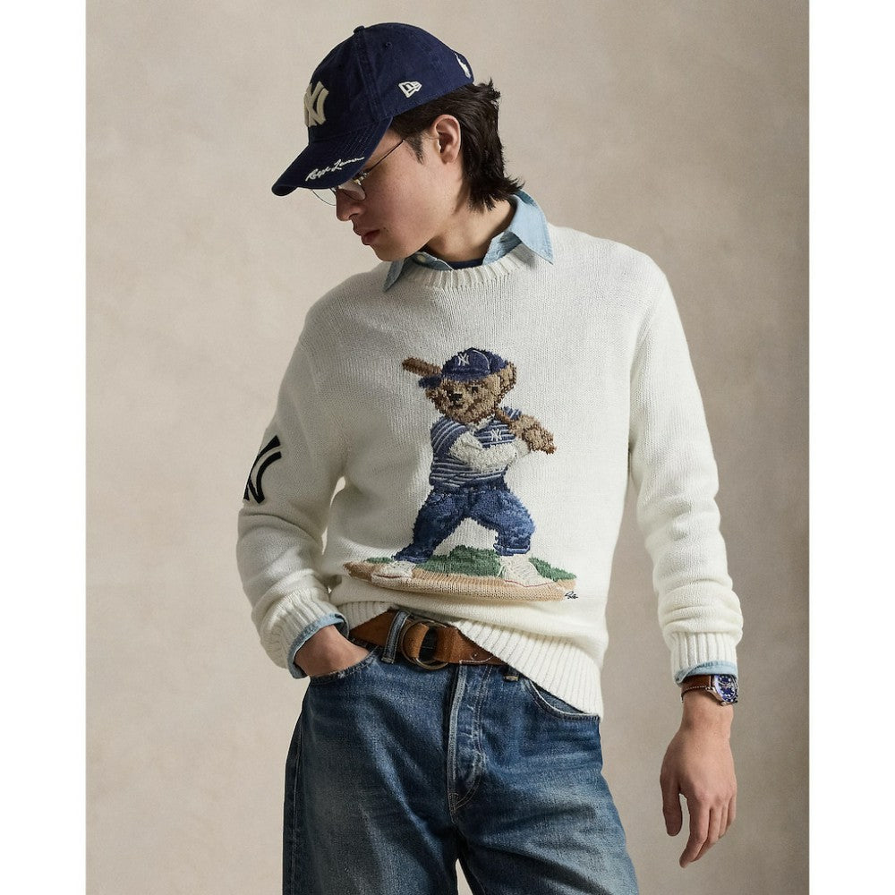 Yankees Polo Ralph Lauren Bear Sweater - MLB