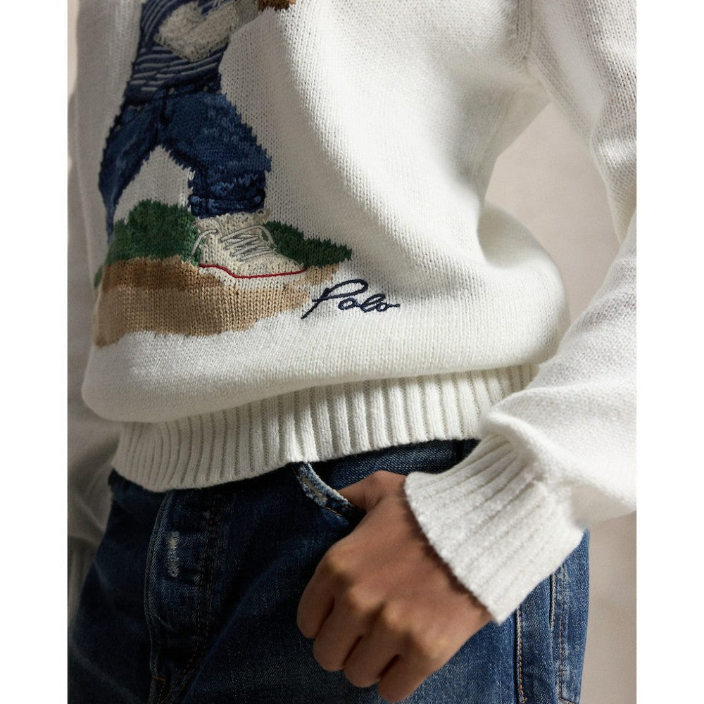Yankees Polo Ralph Lauren Bear Sweater - MLB