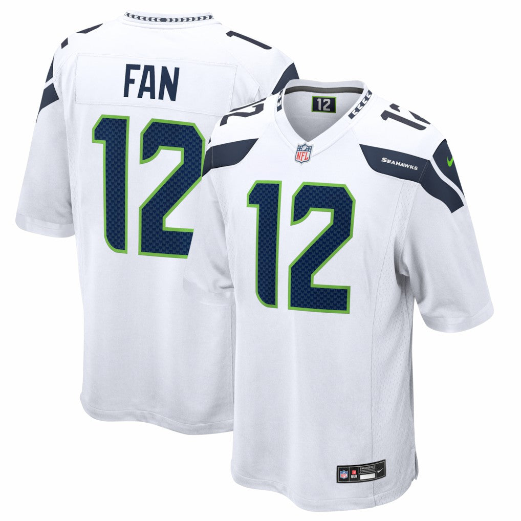 12s Seattle Seahawks Game Jersey White | Nike for Sale