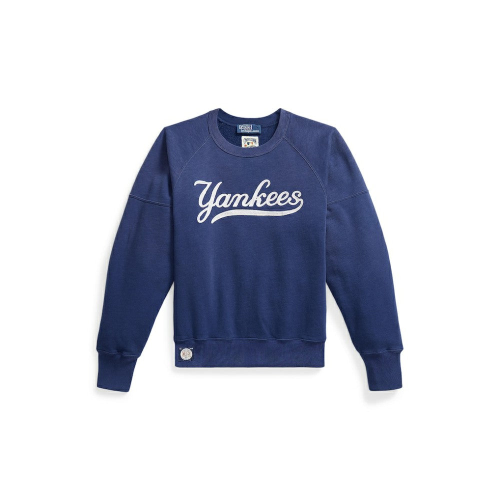 Yankees Polo Ralph Lauren Women's Vintage Knit Sweatshirt - MLB