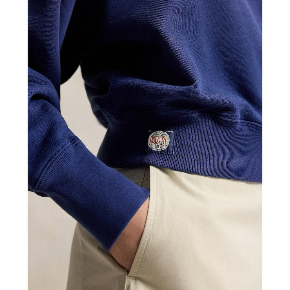 Yankees Polo Ralph Lauren Women's Vintage Knit Sweatshirt - MLB
