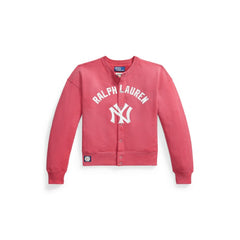 Yankees Polo Ralph Lauren Women's Seasonal Knit Full-Snap Cardigan - MLB