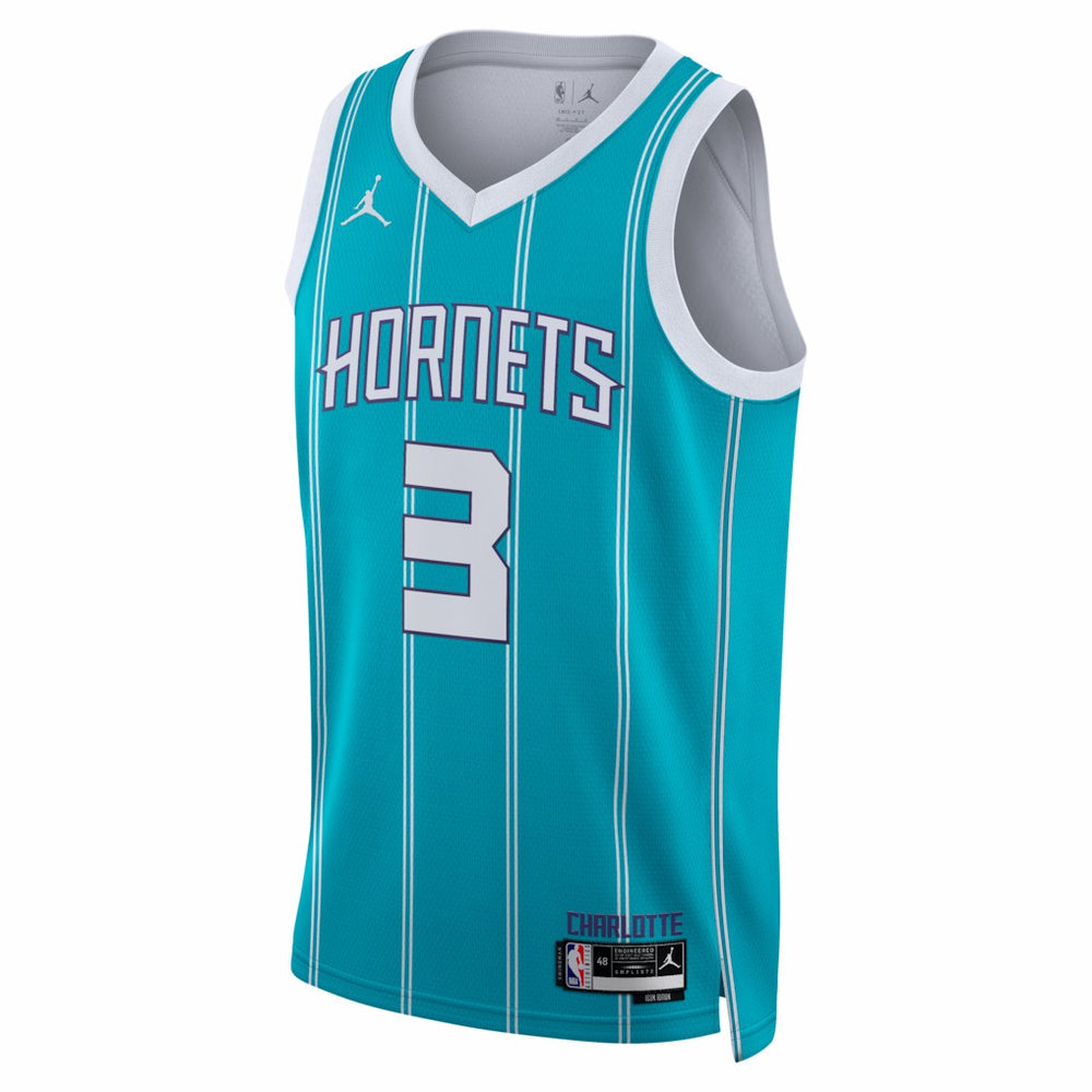 Coby White Charlotte Hornets Jordan Brand Unisex Swingman Jersey Icon Edition Teal - NBA