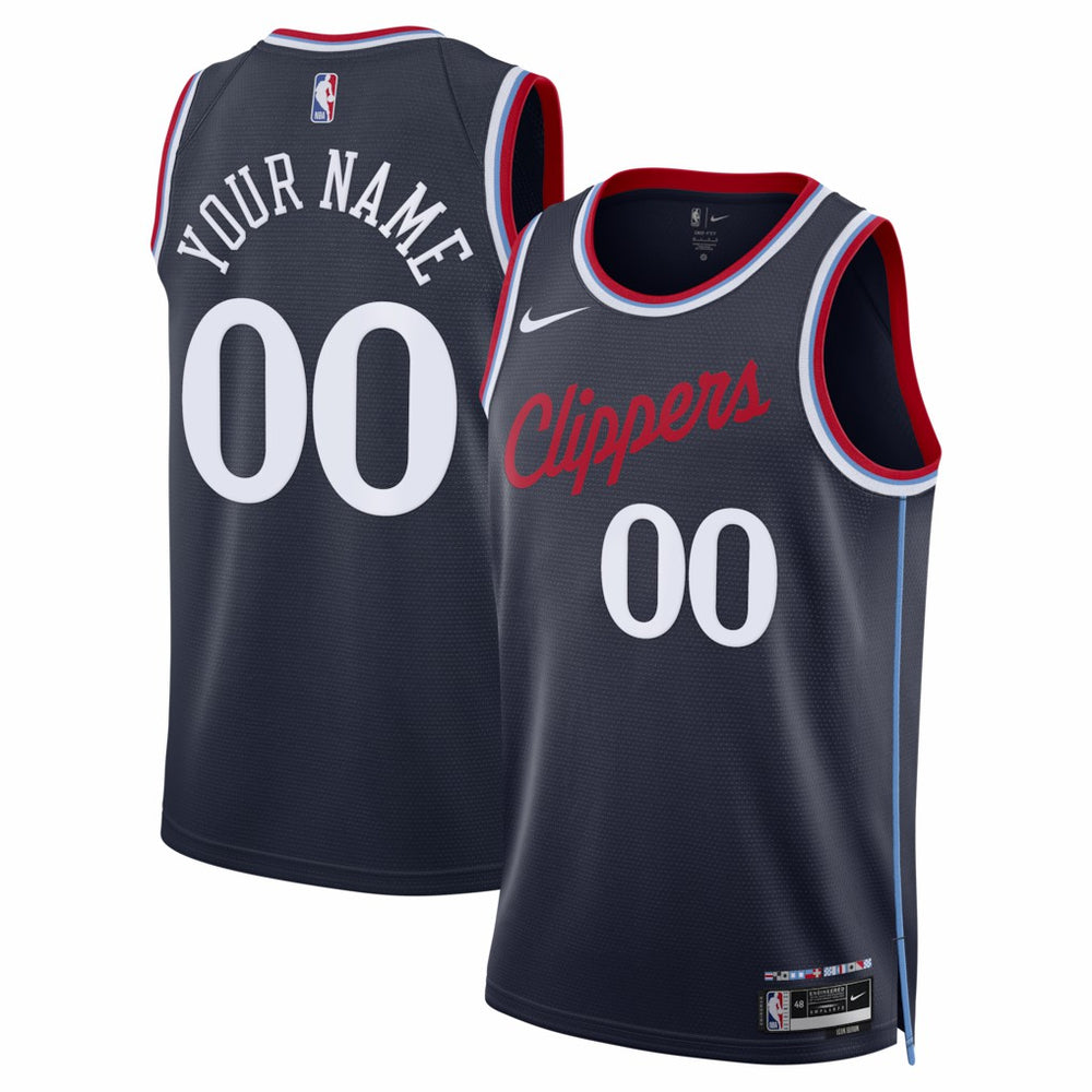 LA Clippers Unisex Swingman Custom Jersey Icon Edition Navy - NBA